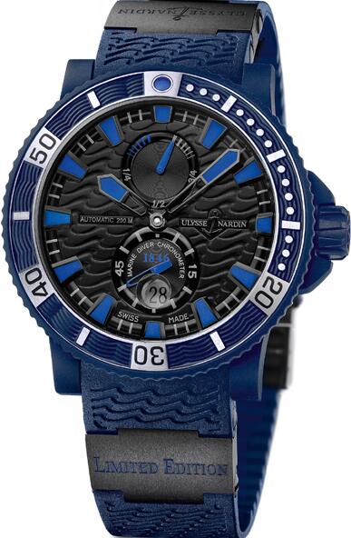 Ulysse Nardin Black Sea Marine Chronometer Replica Watch Price 263-97LE-3C